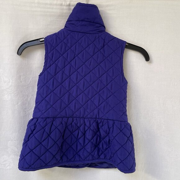 Calvin Klein Puffer Vest Girls 6 Purple Kids Quilted Outdoor Cozy Holiday Party - Picture 3 of 8